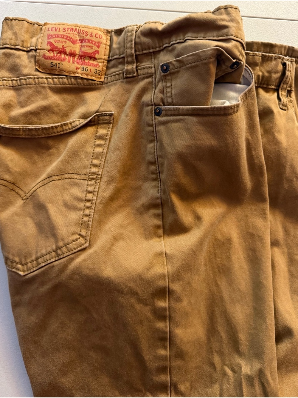 Levi's Men’s 541 Relaxed Fit Chinos - Tan